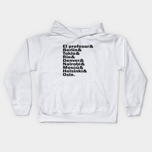 La casa de papel / Money Heist squad. (version 4) Kids Hoodie